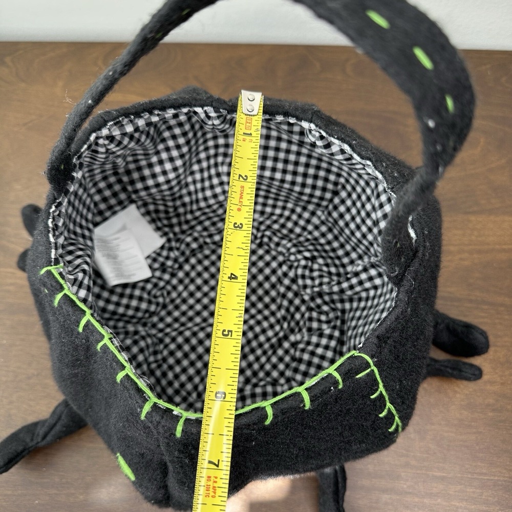 Pottery Barn Kids Spider Halloween Trick Or Treat Tote Back Candy Basket Retired - Picture 7 of 16